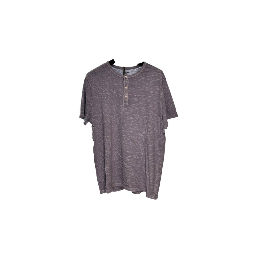 Goodfellow & Co Gray Henley T-Shirt Size L 100% Cotton